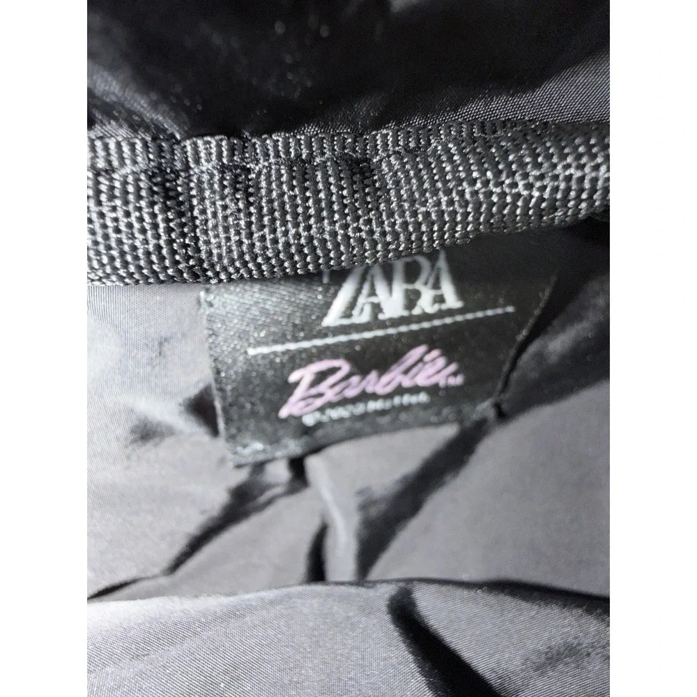Zara X Barbie Mattel Fanny Pack Waist Purse‎ Belt Bag Black Shimmer Body Oil
